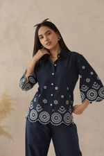 Load image into Gallery viewer, NAVY MUSE SHIRT
