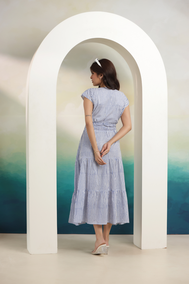 Victoria Stripe Maxi Dress