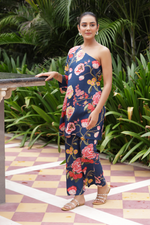 Load image into Gallery viewer, Navy Fleur CO-ORD SET
