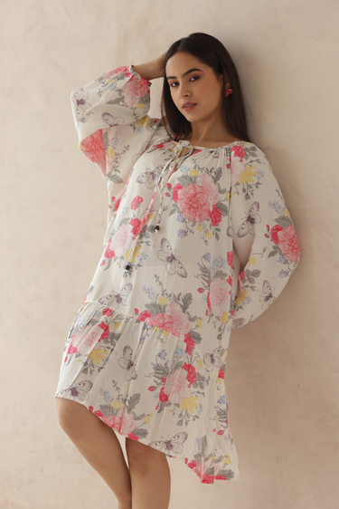 Ivory Flora Dress
