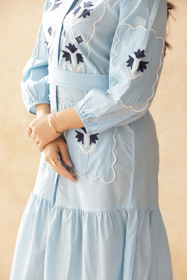Amalfi Blue Dress House of Iraa Amalfi Blue Dress House of Iraa