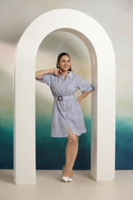 Load image into Gallery viewer, Classic Stripe Mini Dress
