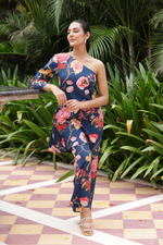 Load image into Gallery viewer, Navy Fleur CO-ORD SET
