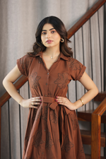 Load image into Gallery viewer, Mocha Muse Maxi Dress
