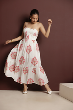 Load image into Gallery viewer, Rose Garden Strapless Dress
