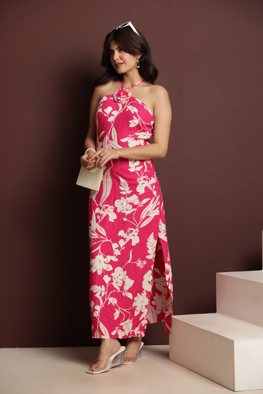 Island Aura Halter Maxi