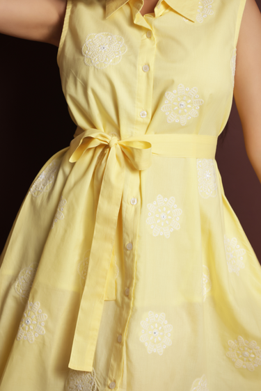 LEMON CHARM MINI DRESS