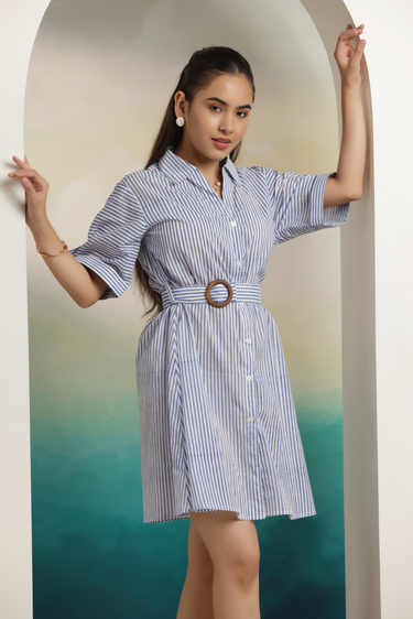 Classic Stripe Mini Dress