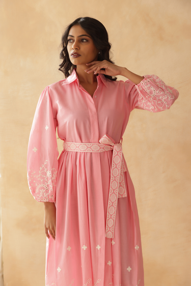 Petal Dream Shirt Dress