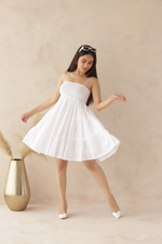 Load image into Gallery viewer, Celeste White Mini Dress
