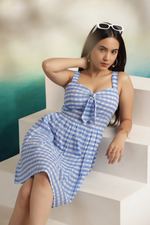 Load image into Gallery viewer, Blueberry Pop Mini Dress
