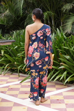 Load image into Gallery viewer, Navy Fleur CO-ORD SET
