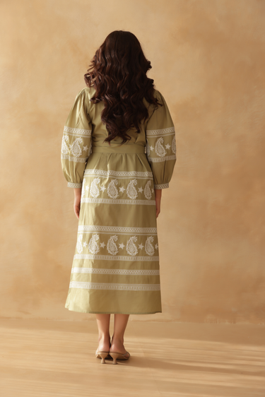 Noor-E-Olive Dress