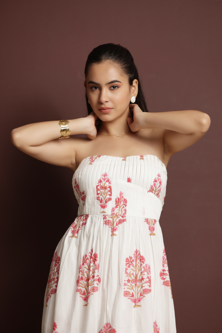 Rose Garden Strapless Dress