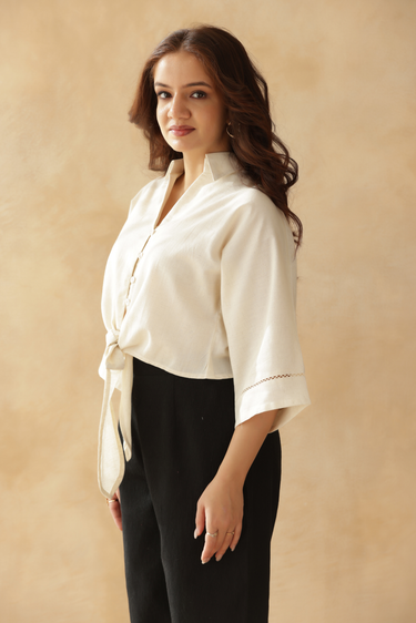 Natural Muse Tie Shirt