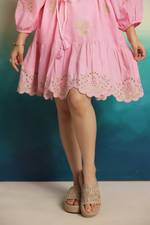 Load image into Gallery viewer, ROSE BLOOM MINI DRESS
