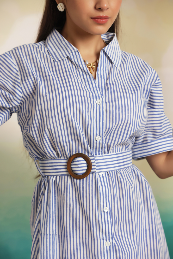 Classic Stripe Mini Dress