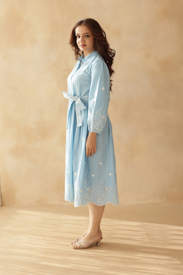 Bluebell Grace Shirt Dress