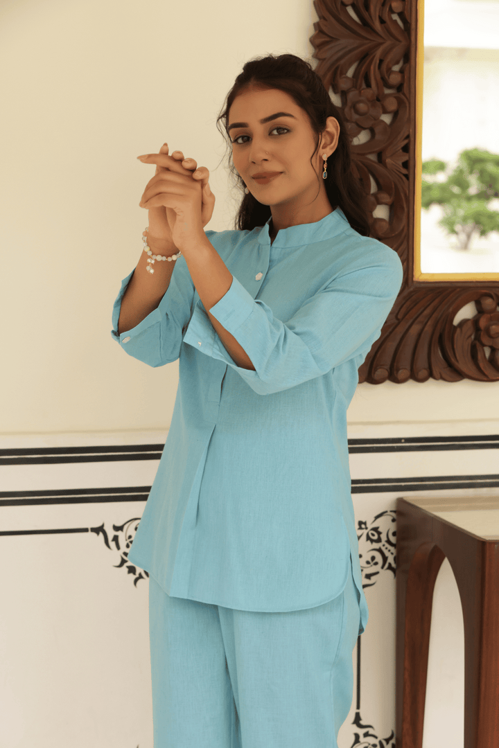 Blue Haven Cotton CO-ORD SET