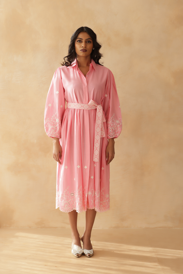 Petal Dream Shirt Dress