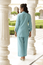 Load image into Gallery viewer, Blue Haven Cotton CO-ORD SET
