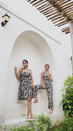 Load and play video in Gallery viewer, BLACK TROPICAL CO-ORD SET
