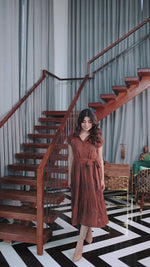 Load and play video in Gallery viewer, Mocha Muse Maxi Dress
